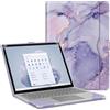 Fintie Custodia a libro per Microsoft Surface Laptop 6/5/4/3/2 da 13,5 pollici (modello: 1951/1868/1958/1950/1867/1769), custodia protettiva a libro in pelle PU di alta qualità con grande tasca, marmo