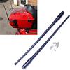 ZYTC Antenne in gomma 2x 13 '' Antenne AM FM per radio 1989-2018 Harley Touring 32,5 cm con adattatore per filettatura M6 e M5