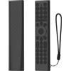 Generic Custodia protettiva per telecomando HISENSE ERF2K38H, con cordino, antipolvere, antigraffio, copertura completa, in silicone, accessori per Smart TV (nero)
