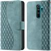 CaseGla Cover per Xiaomi Redmi Note 8 Pro PU Pelle Custodia Flip Verde niebla