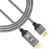 PAKLIMCN Cavo da DisplayPort a HDMI, da DP a HDMI 4K 120Hz 8K 30Hz), convertitore unidirezionale da DisplayPort a monitor HDMI, compatibile da maschio a femmina (cavo 8K 30Hz)