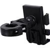 Zerodeko Supporto per Telefono in Lega di Alluminio per Bicicletta e Moto, 360° di Rotazione, Morsetto a 4 Griffe, Nero