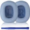 Aiivioll Cuscinetti auricolari per cuffie Max, padiglioni auricolari Max, in pelle proteica e memory foam (celeste)