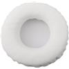 TDCuizent Cuscinetti di ricambio in memory foam per cuffie, con materiale in pelle, per cuffie sovrauricolari, bianchi, morbidi e fonoisolanti (80 mm)