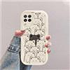 hdqICase Gatto Custodia Onda Silicone Morbido Compatibile con Samsung Galaxy A22 4G Bianco Cover
