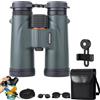 Gienslru Warmax Talon - Binocolo impermeabile 12 x 42, con telemetro e visione notturna, binocolo con visione notturna, per birdwatching, escursionismo, caccia, visite turistiche (verde B)