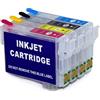 Patronenprofis Auto-Reset T16XL ricaricabili con chip, compatibili con: WF-2010, WF-2110, WF-2510, WF-2520, WF-2530, WF-2540, WF-2630, WF-2650, WF-2660, WF-2750