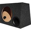 XPL 1 cassa trapezoidale bass reflex per subwoofer da 25 cm di diametro volume di 25 litri cofano bagagliaio auto, 1 pezzo