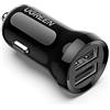 UGREEN 24W Caricabatterie Auto 4.8A Mini Caricatore Auto 2 USB Porte Compatibile con iPhone, iPad, Tablet, Smartphone e gli altri dispositivi USB