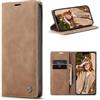 WenBaby CaseMe Cover per iPhone 11, Magnetica Cover a Libro con Slot per Schede, Custodia in PU Pelle Portafoglio per iPhone 11, Marrone
