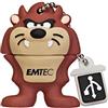 Emtec Looney Tunes Taz L103 Memoria 8 GB, USB 2.0, Bianco