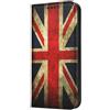 Mixroom - Custodia Cover Case a Libro per Samsung Galaxy S25 PLUS con Stand in Ecopelle Chiusura Magnetica Portafoglio Parte Interna in TPU Morbida Fantasia Inglese Inghilterra M700
