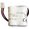 ISNATCH 2CR123A Panasonic, Batteria Litio 6V 1550mAh Non Ricaricabile per impianti Bentel, Sicurit, Visonic Compatibile con 2CR123A PANASONIC