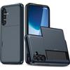 SORAKA Custodia per Samsung Galaxy S24 FE con Portacarte Portafoglio PC TPU a Doppio Strato Cover Armatura Antiurto