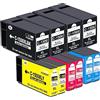 Caidi PGI-1500XL PGI-1500 Cartucce Compatibili per Canon PGI 1500 XL PGI1500XL per Canon Maxify MB2150 MB2750 MB2050 MB2350 MB2000 MB2300 MB2755 MB2155 (2 Nero 2 Ciano 2 Magenta 2 Giallo)