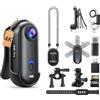 BOBLOV W4 64 GB 4K Mini Body Cam fotocamera corpo con clip girevole a 360° e clip magnetica, 90 minuti per registrazioni, facile da usare per lezioni, viaggi, passeggiate con animali domestici