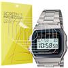 Blueshaweu Pellicola protettiva compatibile con Casio Watch A158WA/ A700W / AE1200WH / F108WH/F105W / W218H ecc., HD trasparente pellicola protettiva flessibile in TPU [6 pezzi] per Casio Watch serie