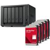 Synology Discstation NAS DS1525+ 20TB Bundle Western Digital (5X 4TB WD Red Plus) serie 5 Bay Plus con Ryzen R1600, 8 GB Ram