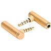 Beufee Adattatore Audio Maschio-femmina da 2 Pezzi da 3,5 Mm, Spina Jack Stereo da 90 Gradi Connettore Aux Ad Angolo Retto Per Altoparlanti Tablet Cuffie(Oro)