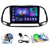 DAEFAG Android 14 Autoradio per Fiat Doblo 2015-2019 9 Pollici Stereo Auto Radio Doppio DIN con CarPlay/Android Auto GPS USB Bluetooth WiFi FM Comandi al Volante Touchscreen(P6(8G+128G))