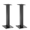Triangle - Supporti per Diffusori S02 per Diffusori da Libreria Hi-Fi & Home Cinema - Altezza 596 mm - Supporti a Compatibilità Universale - Nero (Coppia)