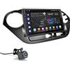 UGAR Autoradio UGAR Android 15 compatibile per HYUNDAI i-10 2013-2016 9 pollice Autoradio touchscreen con CarPlay wireless e Android Auto, 4GB+64GB, Bluetooth, WiFi, DSP, DAB+, navigazione GPS