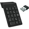 r2digital Tastiera Numerica Usb 18 Tasti wifi G1 Calcolatrice tastierino numerico wireless di contabilità finanziaria con mini USB portatile 2.4G wireless nano (G1)
