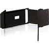 Caratec Flex CFW301S - Supporto da parete per TV con 3 punti di rotazione, particolarmente adatto per camper o roulotte, bloccabile, colore: Nero
