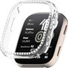 Generic Custodia Bling compatibile con Amazfit Bip 6 Cover rigida PC cristallo diamanti strass custodia protettiva antiurto smartwatch senza pellicola protettiva (trasparente)
