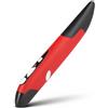 Annadue Mouse Ottico Wireless con Penna Tascabile, Mouse Universale con Penna Luminosa USB Wireless da 2,4 GHz 800 1200 1600 DPI Mini Mouse Ergonomici per 7 8 Vista XP 2000 (Rosso)