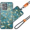 JEZSTHAI JEZSHTAI Custodia con Motivo per Motorola Edge 40 Neo Cover Antiurto con Cordino,Morbido Cover con Collana Bumper Case Custodia in Silicone con Regolabile Catena per Cellulare,Cover*A10