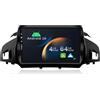 YUNTX [2+64G] Android 16 2 Din Radio con navigazione per Ford Kuga Escape C-max 2013-2017-[Integrato CarPlay/Android Auto/DSP/GPS/Bluetooth 5.0/Controllo del volante]-IPS 2.5D 9 Touch screen+CAM