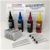 Patronenprofis Cartucce d'inchiostro ricaricabili con chip auto reset E 502 XL + 400 ml di inchiostro per Expression Home XP- 5100, 5105, 5115 WorkForce WF- 2800, 2860, 2865
