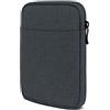 moex Custodia per Amazon Kindle (2022) - Custodia con scomparto per accessori, lettore e-book cover minimalista con chiusura lampo, impermeabile, antracite