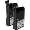 vhbw 2x batteria compatibile con Motorola GP628 PLUS, GP344, GP388, GP338 Plus radio (2600mAh, 7,2V, Li-Ion) + clip