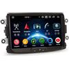 Erisin Android 14 8-Core 4GB+64GB Autoradio Navigatore GPS per Renault Dacia Duster Logan Sandero Dokker Lodgy 8 IPS Schermo Tattile Supporto CarPlay Android Auto DAB+ Bluetooth 5.0 DSP WiFi Canbus