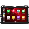 Generico Android 15 Autoradio 2 Din per Toyota Land Cruiser Prado 120 LC120 2004-2009 Carplay 9 IPS Touchscreen Stereo Auto con GPS Bluetooth DSP FM USB SWC Telecamera posteriore(1G+32G)