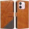 XINNI Cover per Oppo A5 PRO 5G Custodia, Cellulare Libro Antiurto Flip Pelle PU/TPU, Portafoglio Flip Magnetica Case, Marrone