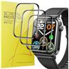 Blueshaweu Pellicola protettiva compatibile con smartwatch T50S da 1,85, HD trasparente e flessibile in TPU [3 pezzi] per VKROBAG T50s / Donerton T50s / uaue T50S 1,85 Smartwatch (nero)