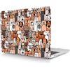 HLAAJJX Custodia per Macbook Air 13 pollici 2017 2016 2015 2014 2013 2012 2011 2010 Pubblicazione Modello A1466 A1369, Copertina Rigida in Plastica Protettiva, cuccioli