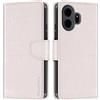 Shantime Custodia Portafoglio in Pelle Compatibile con TCL NxtPaper 70 Pro 5G, Cover Colorata Flip con Portacarte, Chiusura Magnetica Protettiva(Bianco)