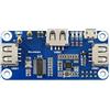 Waveshare PoE Ethernet/USB HUB HAT for Raspberry Pi Zero/Zero W/Zero WH 3X USB 2.0 Ports 802.3af-Compliant