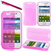 ebestStar - Cover Compatibile con Samsung Ace Galaxy S5839i, S5830, S5830i Custodia Silicone Portafoglio Gel TPU, Protezione Anti Shock AntiGraffio Antiscivolo + Penna, Rosa