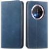 MOJIA Cover per Honor Magic7 Lite (Magic 7 Lite), Custodia Folio Portafoglio in Pelle PU [Chiusura Magnetica], Case a Libro con Guscio Interno in TPU, Supporto per Carte.. Blu