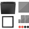 Generic Filtro della ventola di raffreddamento Coperchio di ventilazione della polvere per Xbox Serie X Game Console Pust Pust Rack Filtro mesh (nero)