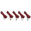 service_parts 5X Pcs Cavi per altoparlanti Speaker Sound Red Black Wires Cords Cables For SONY Home Cinema