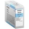 Italy's Cartridge CARTUCCIA T8505LC LIGHT CIANO COMPATIBILE PER EPSON SC-P800DES,P800SE,P800SP CAPACITA 80ML INK PIGMENTATO -CON CHIP-