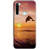 Mixroom - Cover Custodia Back case In TPU Silicone Morbido Per Xiaomi Redmi Note 8T Fantasia Delfino F93