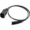 Gazechimp 0,6 M 10A IEC 320 C14 A C7 Cavo di Prolunga CA per ups PDU Monitor