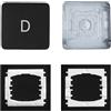 CTBDZ Tappo chiave individuale con cerniera di ricambio per MacBook Pro 13 15 modello A1706 A1707 A1708 2016-2017 anno (chiave D)
